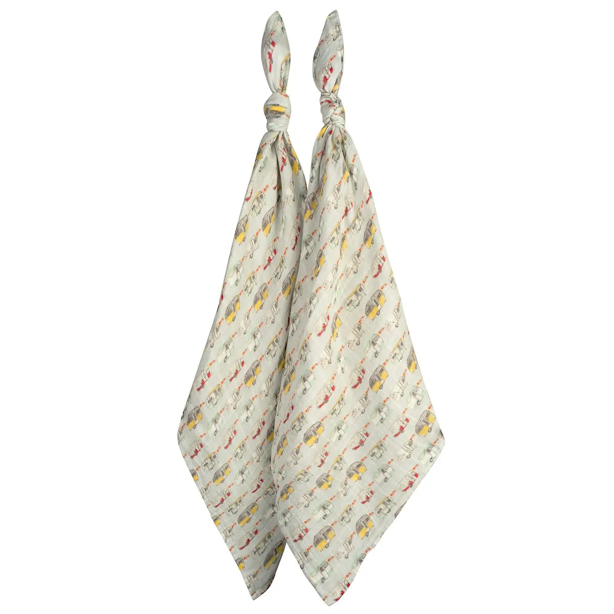 BA - Bamboo Muslin Two-Piece Burp Cloth Set (pattern options)