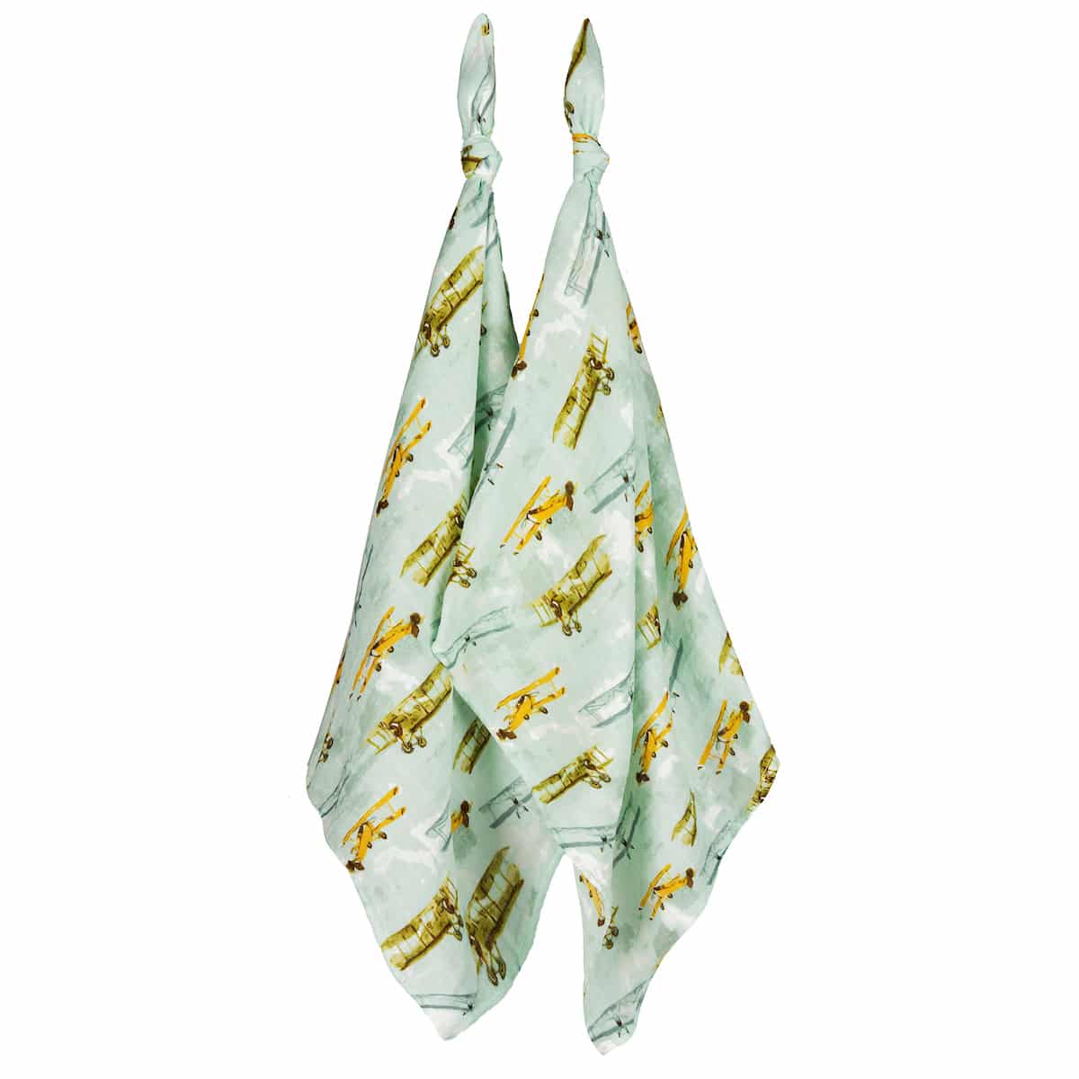 BA - Bamboo Muslin Two-Piece Burp Cloth Set (pattern options)