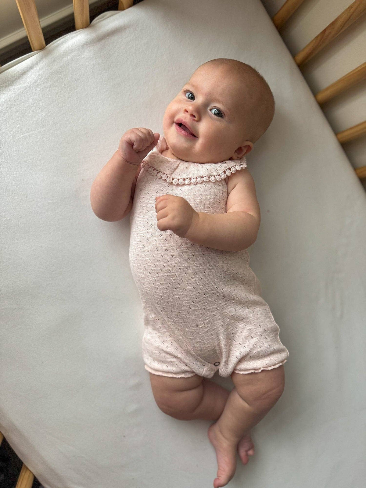 BA - Cotton Candy | Organic Pointelle Bubble Romper