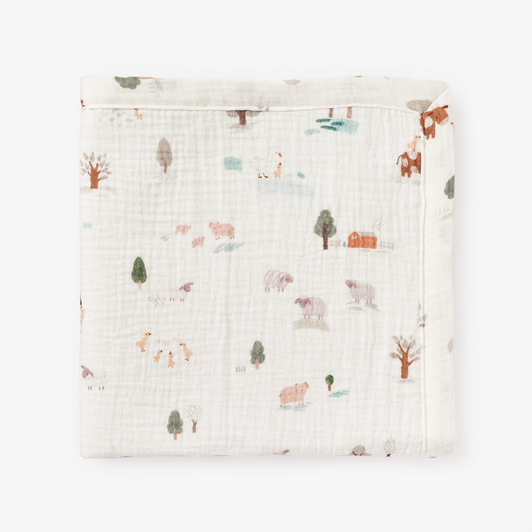 BA - On The Farm Organic Muslin Blankie