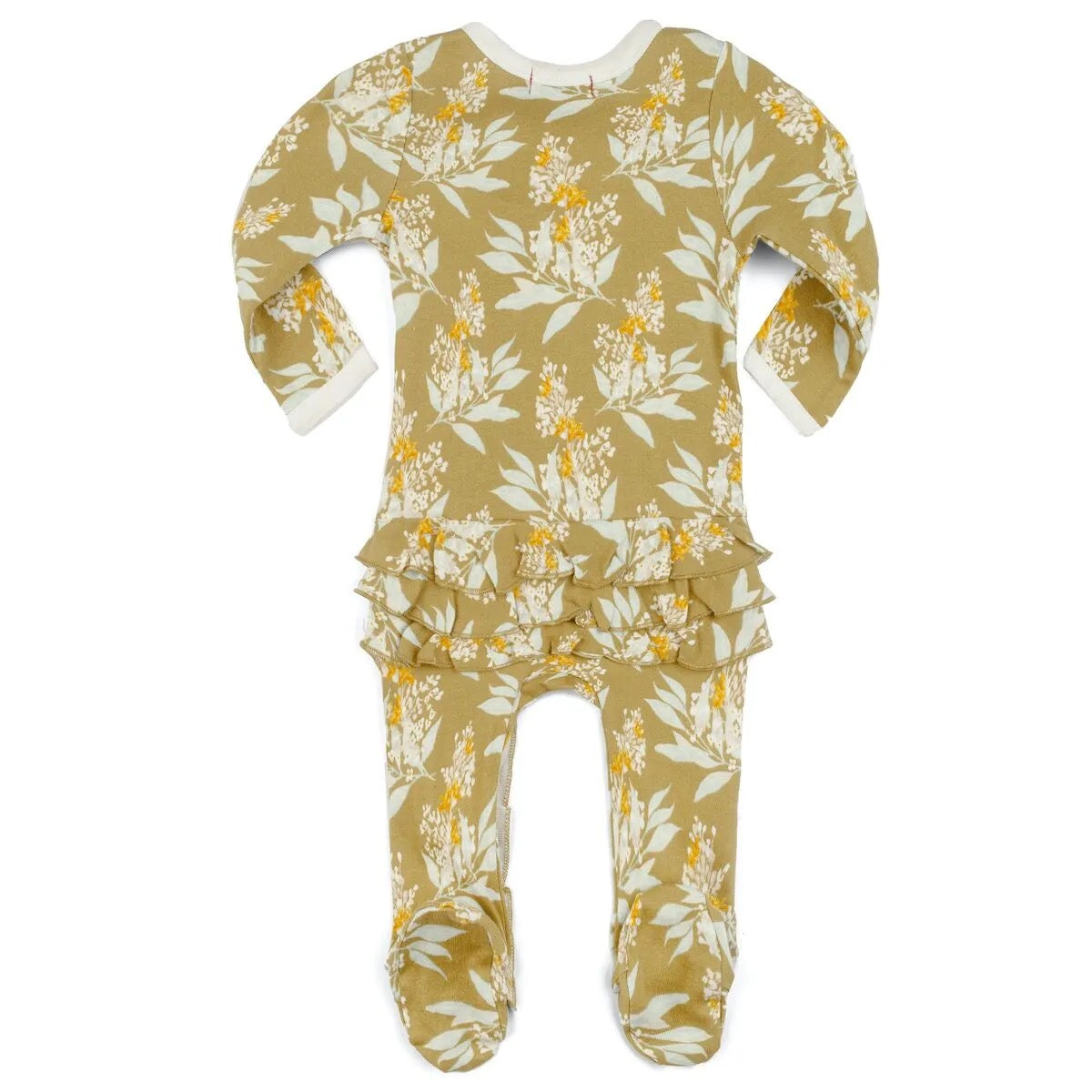 Ruffle Zipper Footed Romper