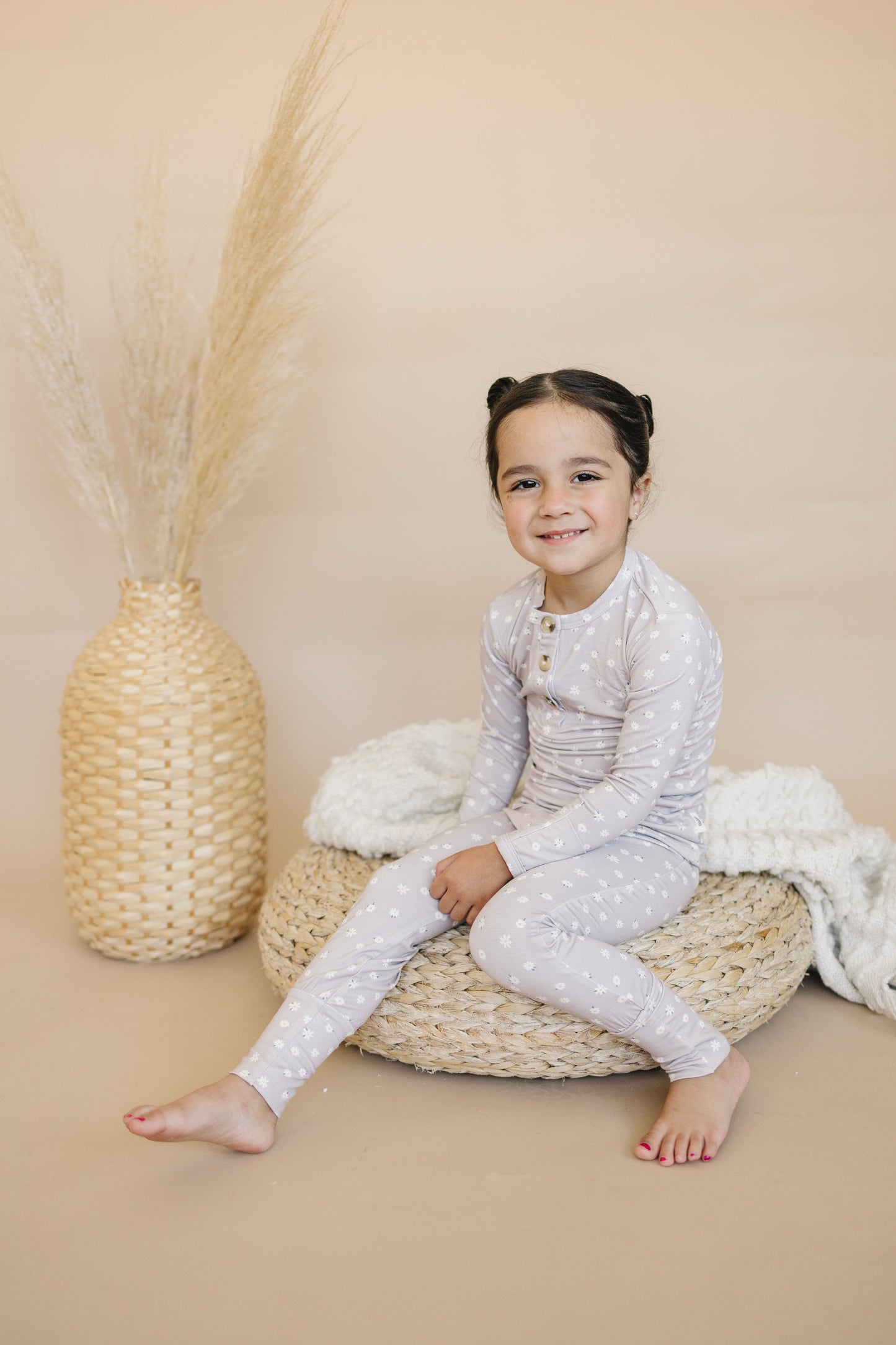 Oopsie Daisy 2pc Henley Bamboo Pajamas - Sizes Newborn & Up!