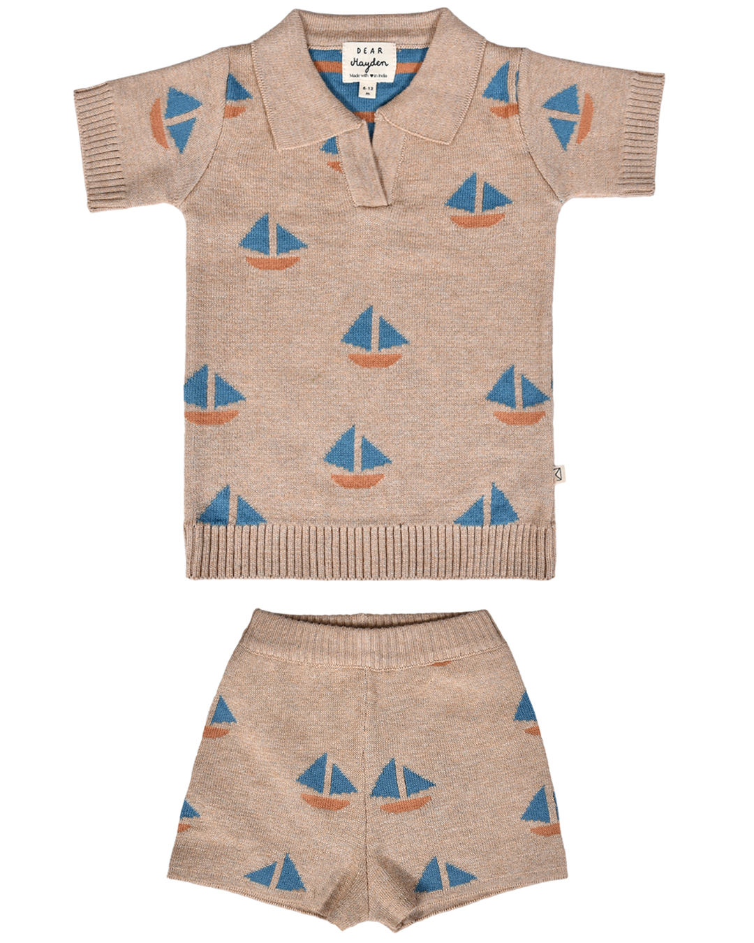 Cameron Knit Polo Sand Dollar