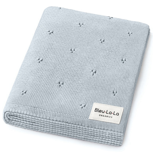 Organic Pointelle Luxury Knit Swaddle Blanket