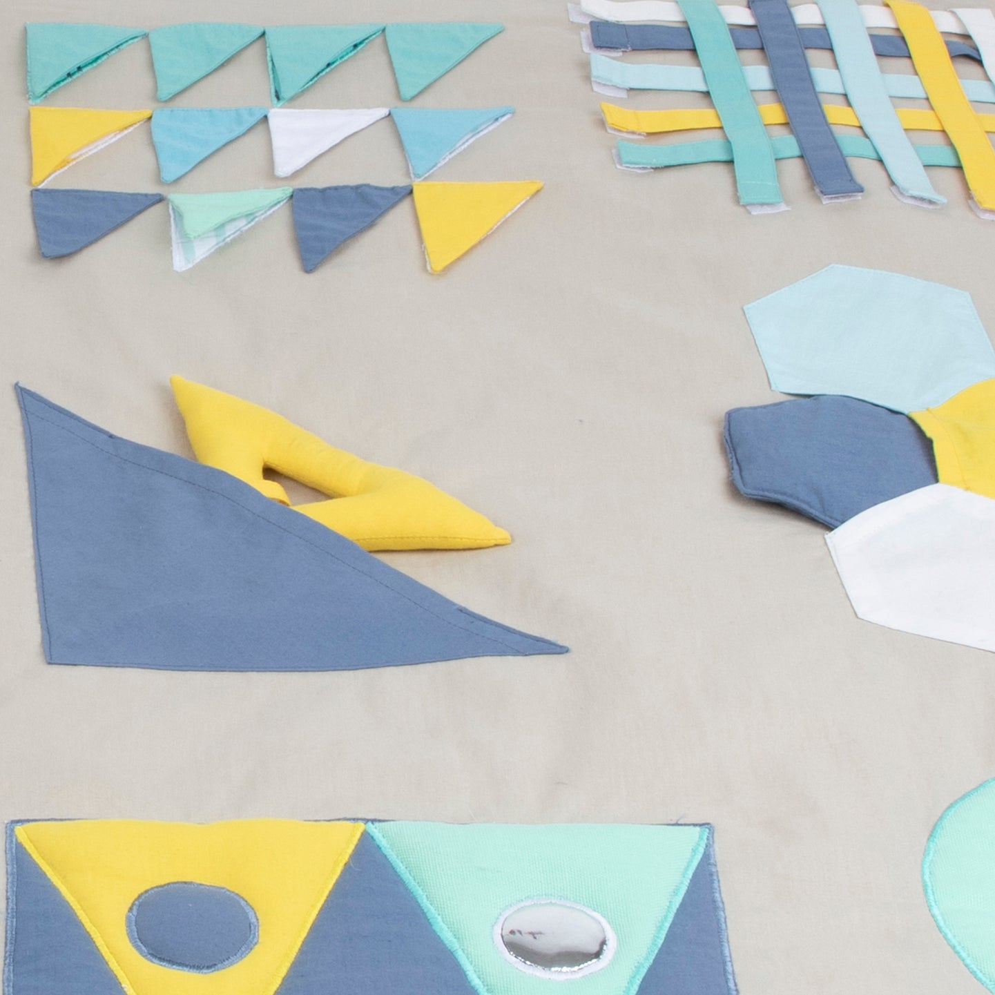 Shapes baby play mat.