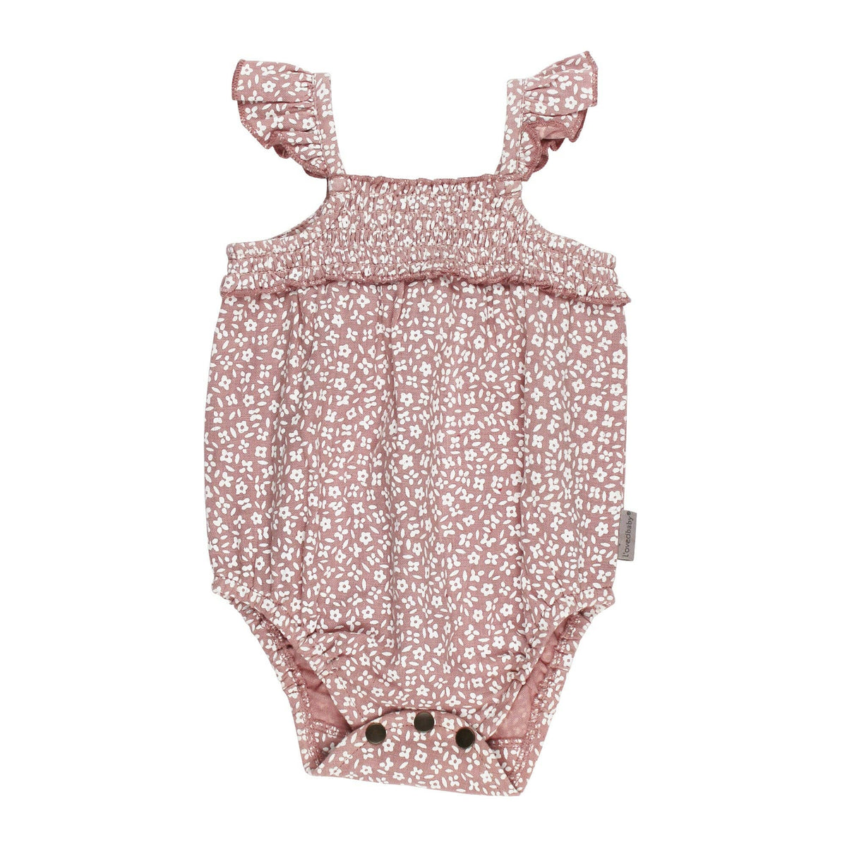 BA -Taffy Floral | Organic Muslin Sleeveless Bodysuit