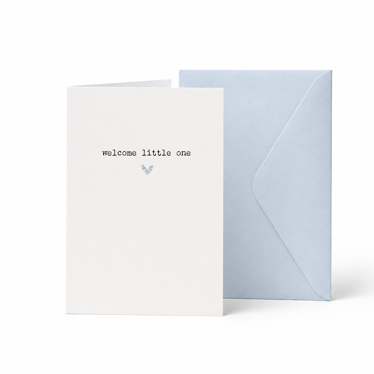Welcome Little One (blue) - Baby Card