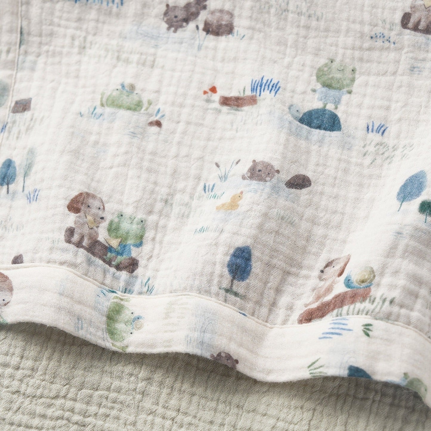 BA - Pond Friends Organic Muslin Blankie