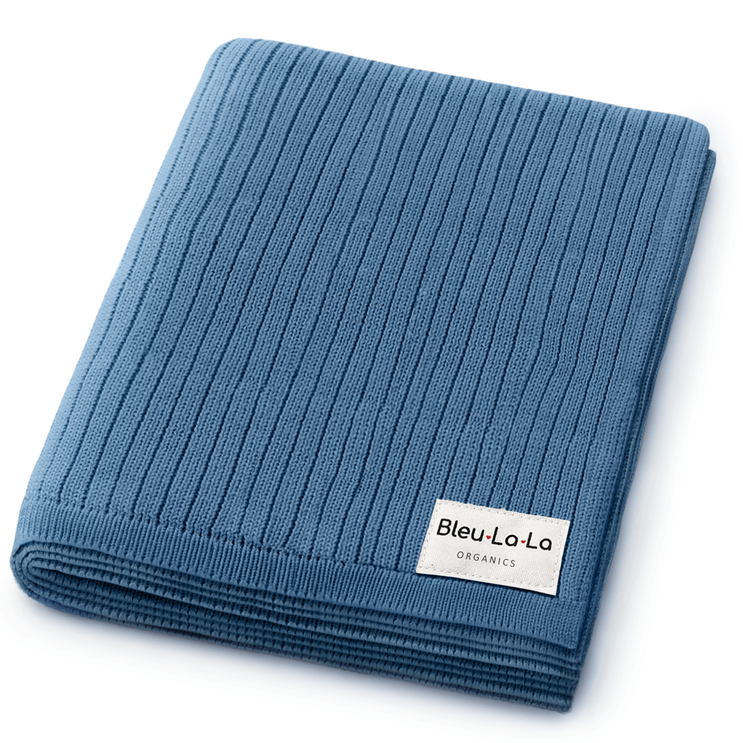 Organic Ribbed Knit Cotton Baby Blanket