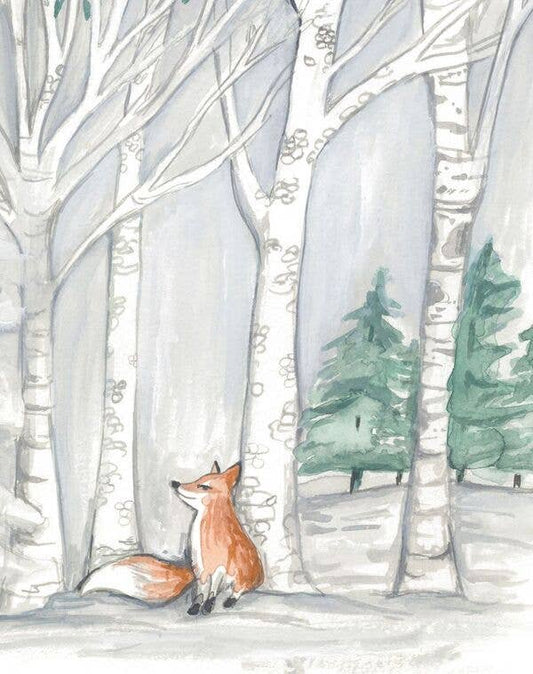 BA- Woodland Fox Art print