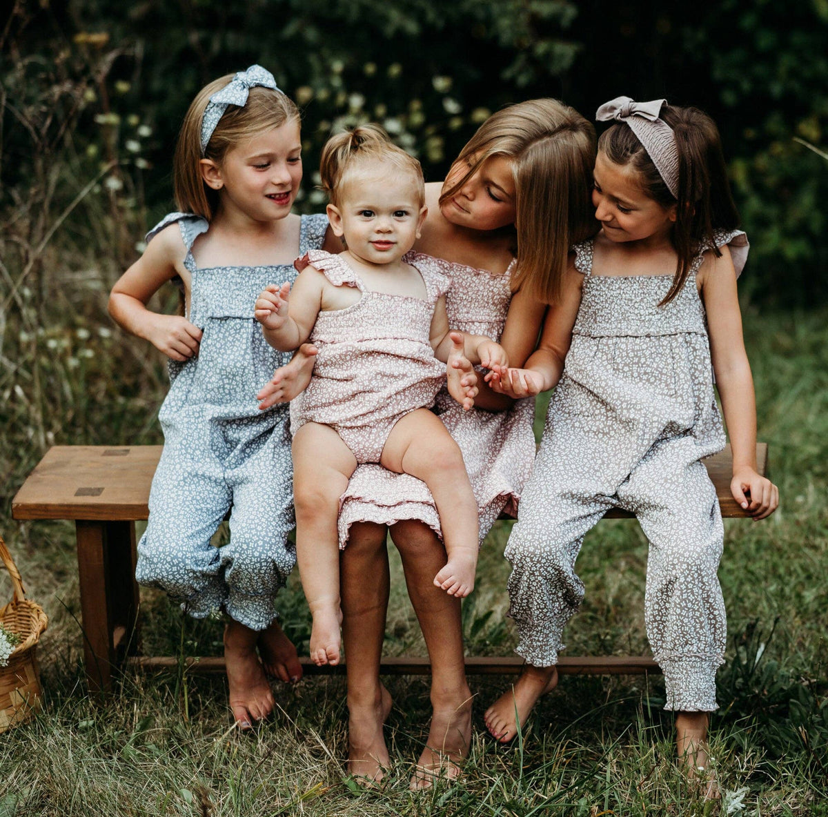 BA -Taffy Floral | Organic Muslin Sleeveless Bodysuit