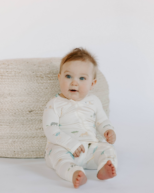 Modal Convertible Footy Pajamas in Zoo