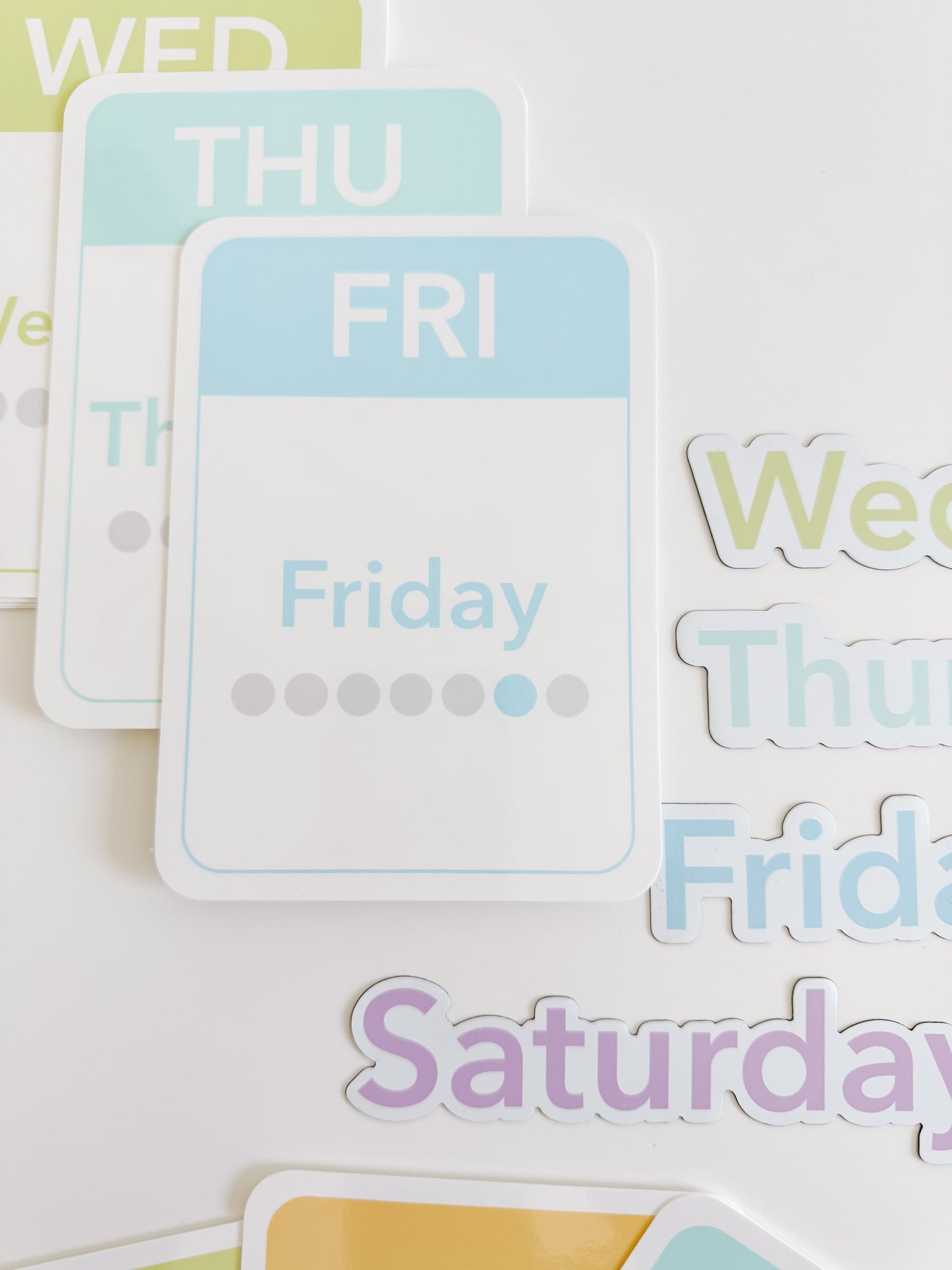 Calendar (Days, Months, Seasons) Flashcards and Magnets