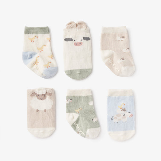 BA - On the Farm Non Slip Baby Socks
