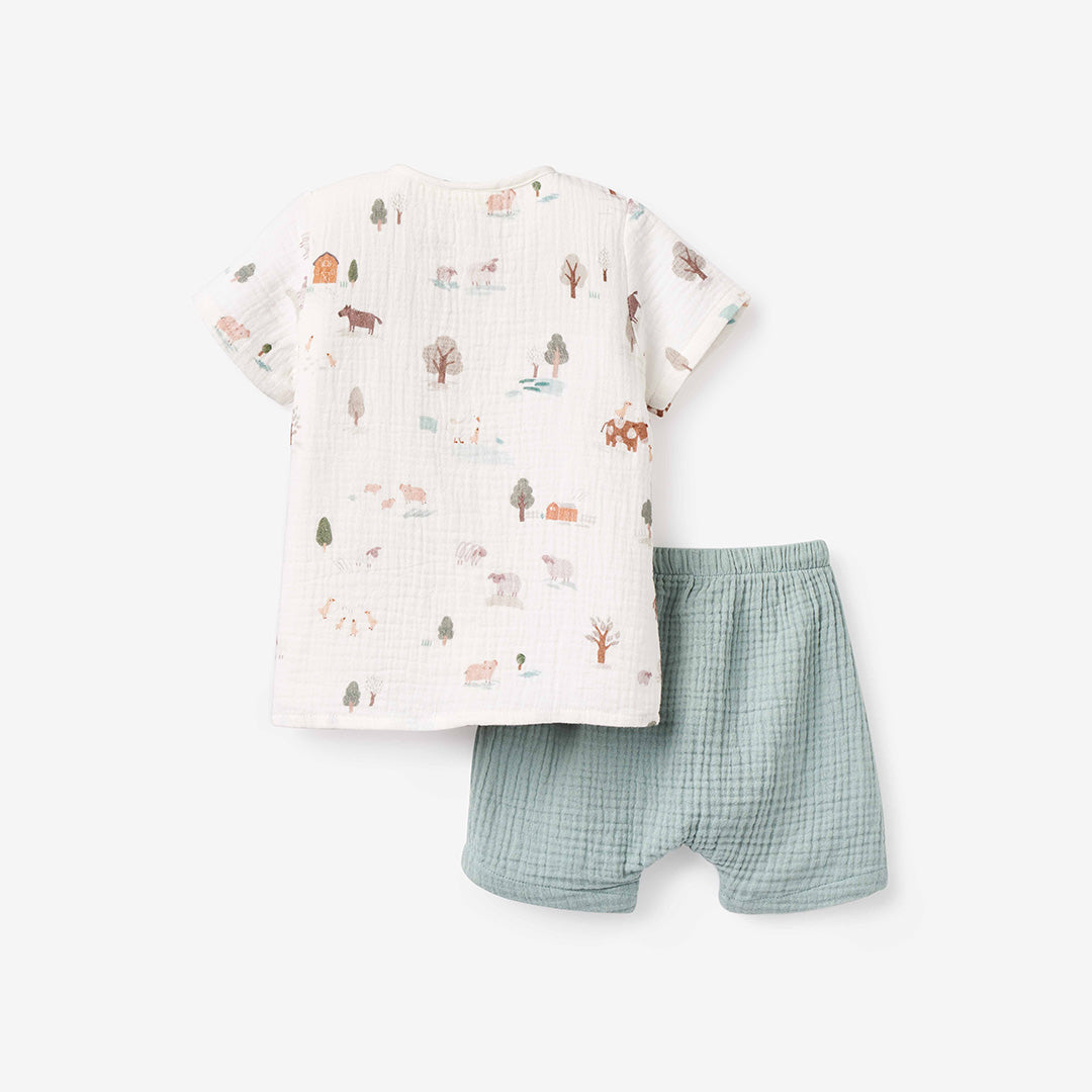 BA - On The Farm Muslin Top and Shorts