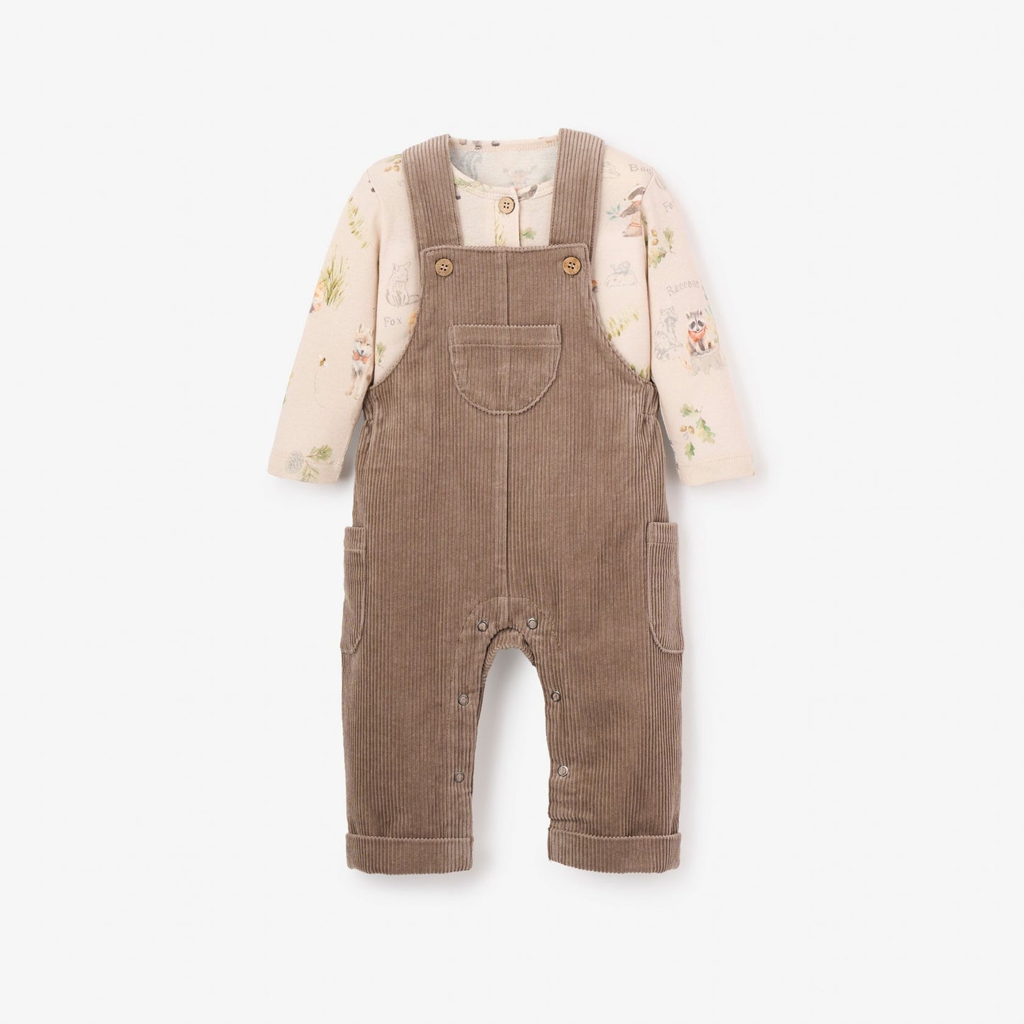 BA - Woodland Explorers Henley + Corduroy Overalls