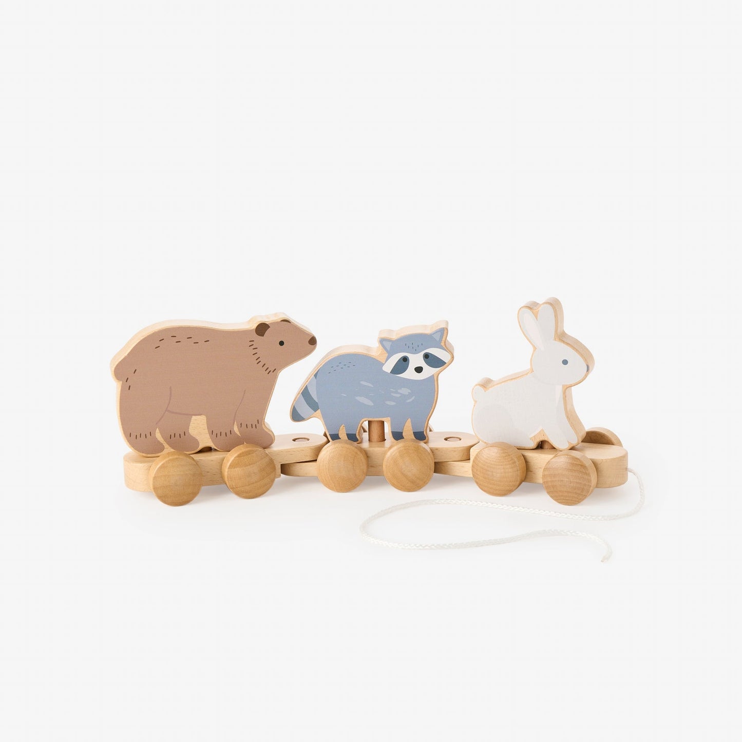 BA - Wooden Forest Animal Pull Toy