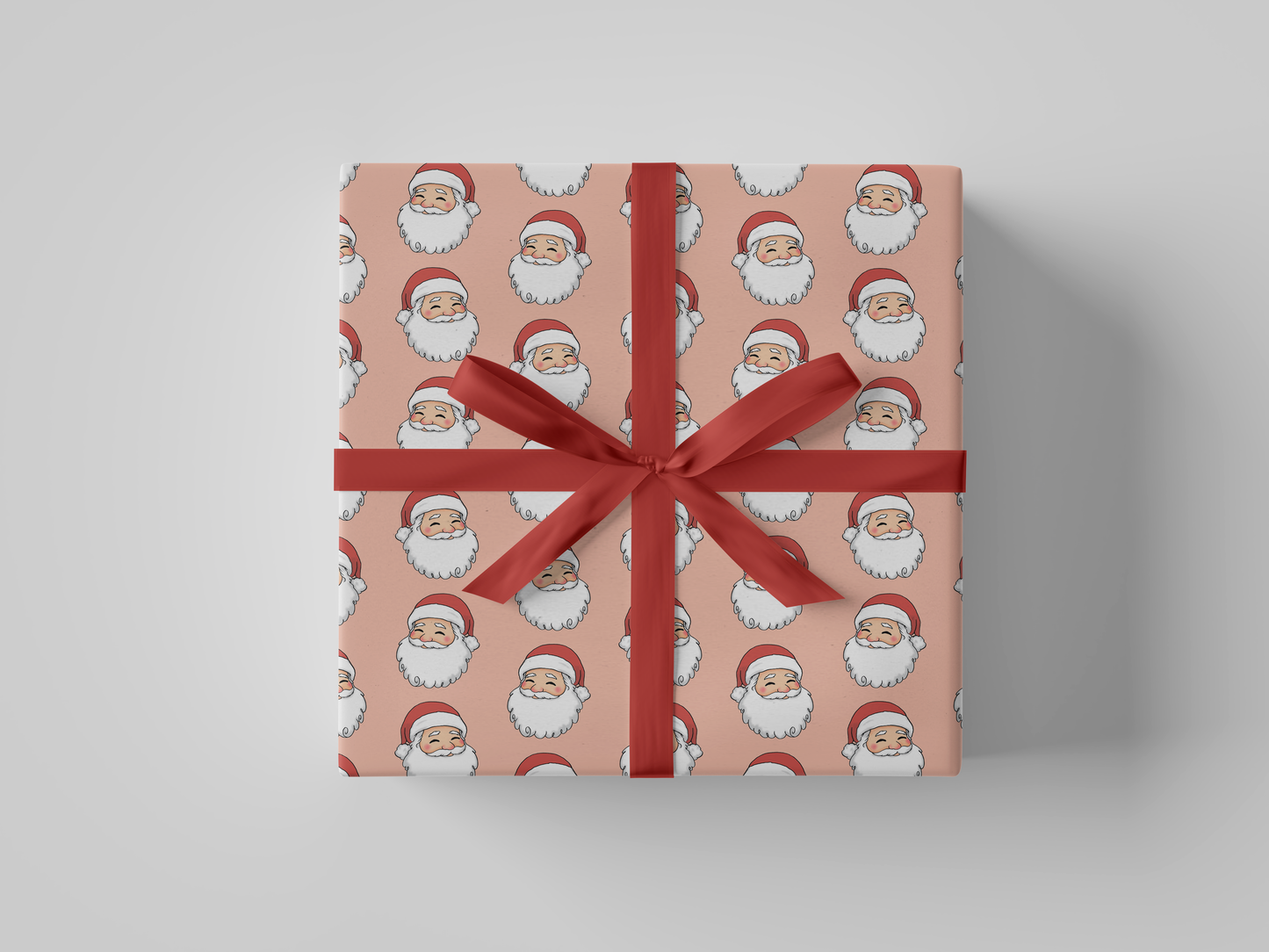 Holly Jolly Santa Gift Wrap