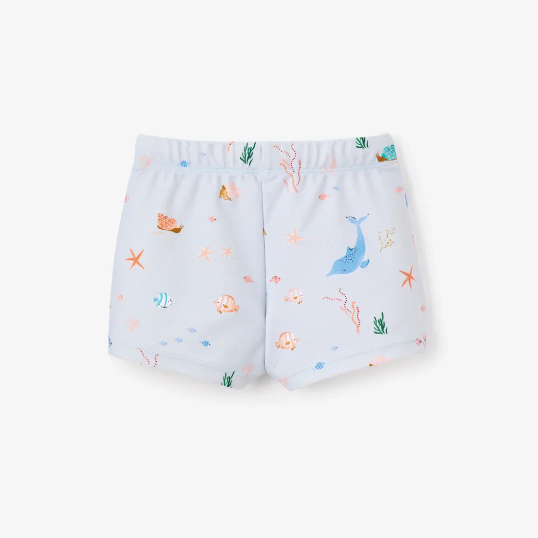 BA - PALE BLUE OCEAN ADVENTURE BABY SWIM SHORTS