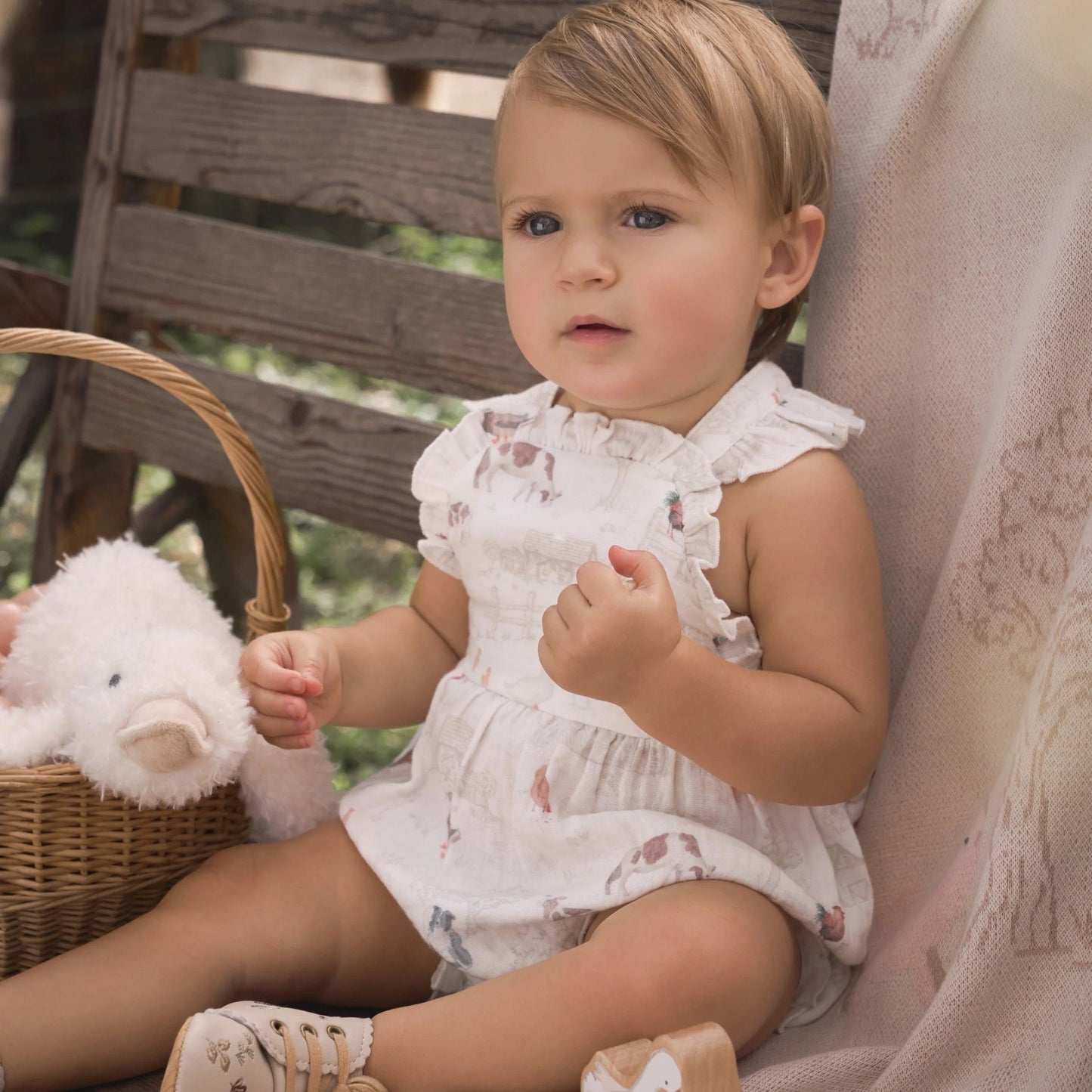 BA - Petite Farmstead Organic Cotton Sunsuit