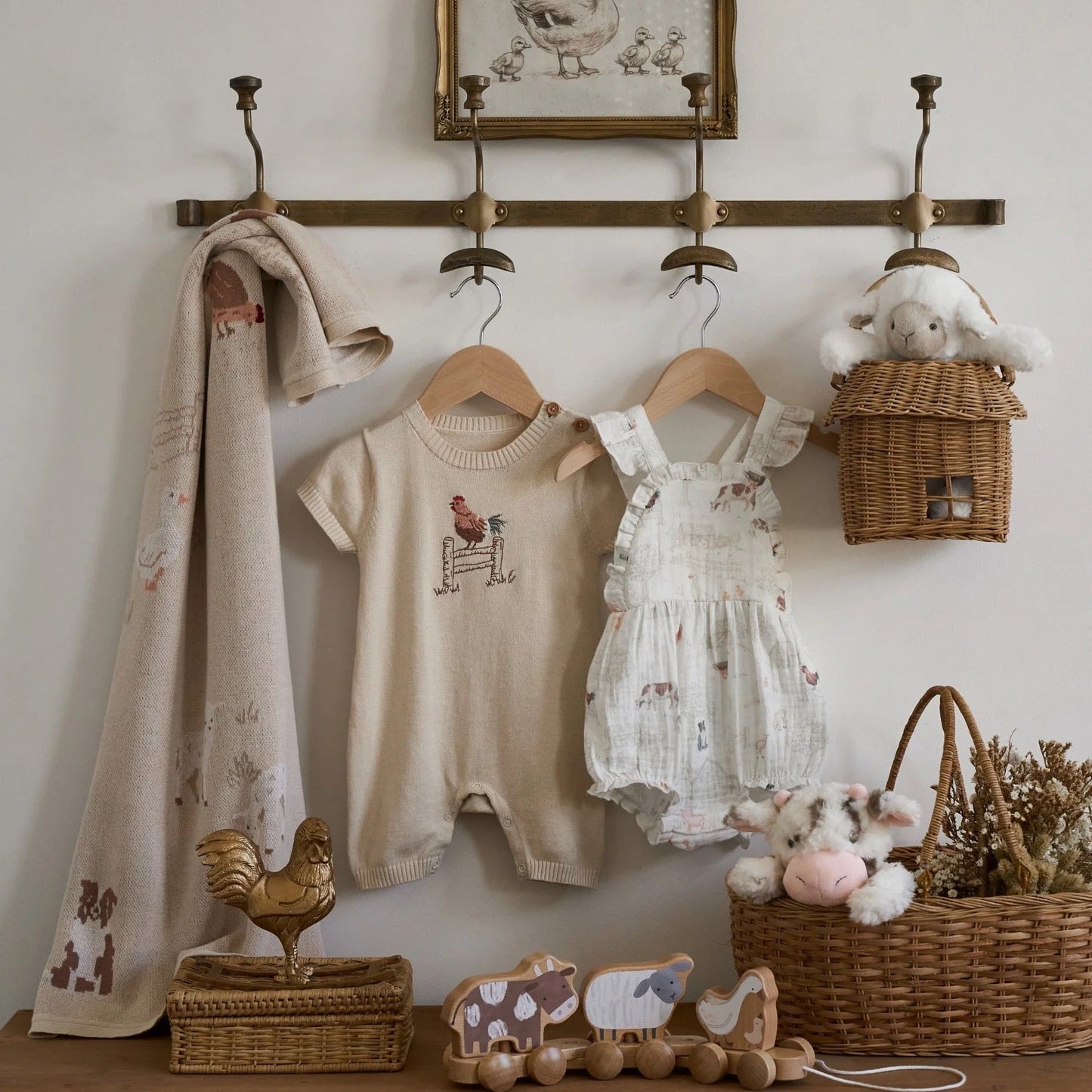 BA - Petite Farmstead Organic Cotton Sunsuit