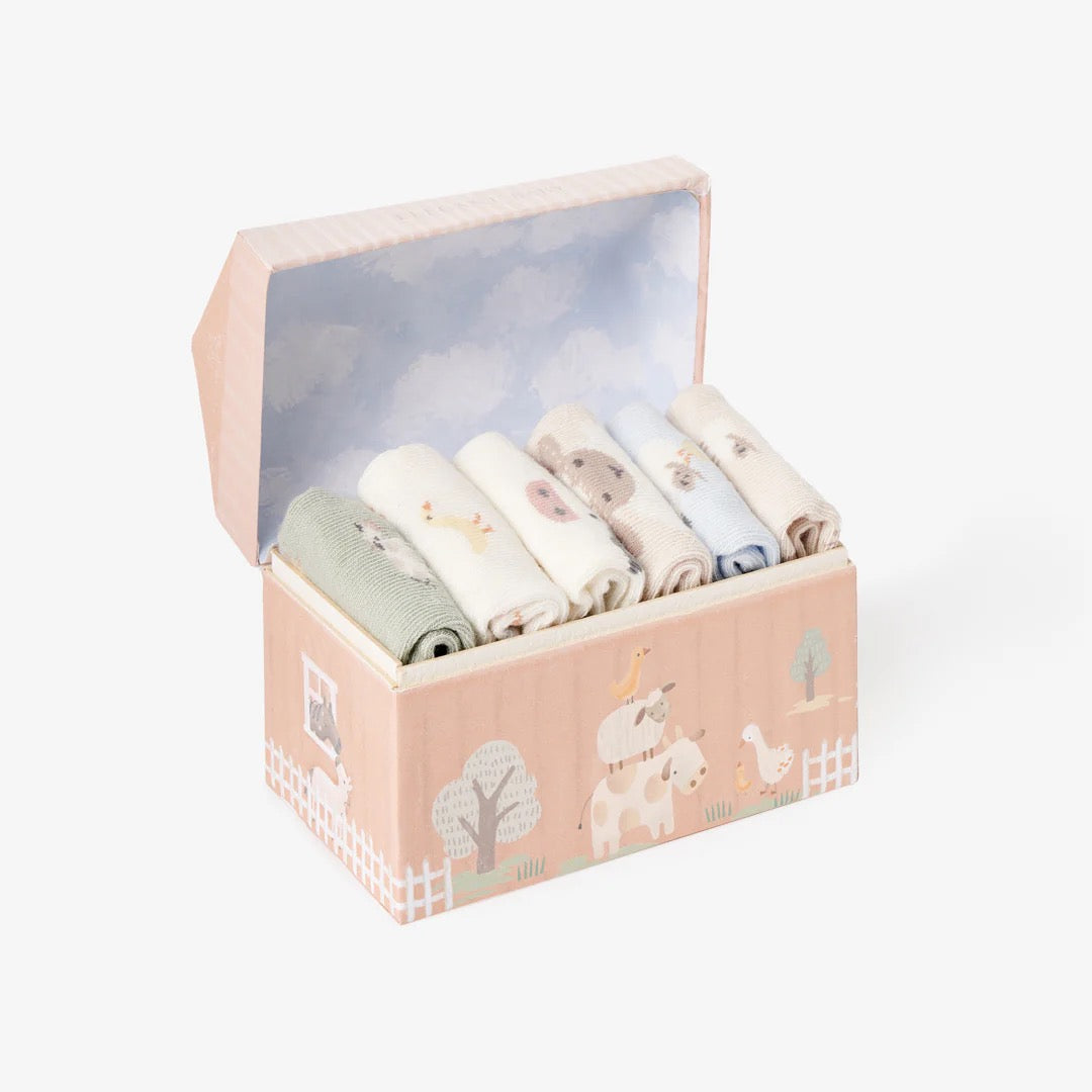 BA - On the Farm Non Slip Baby Socks