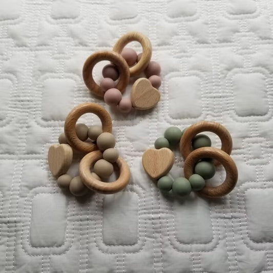 BA - Baby Heart Teething Rattle Toy