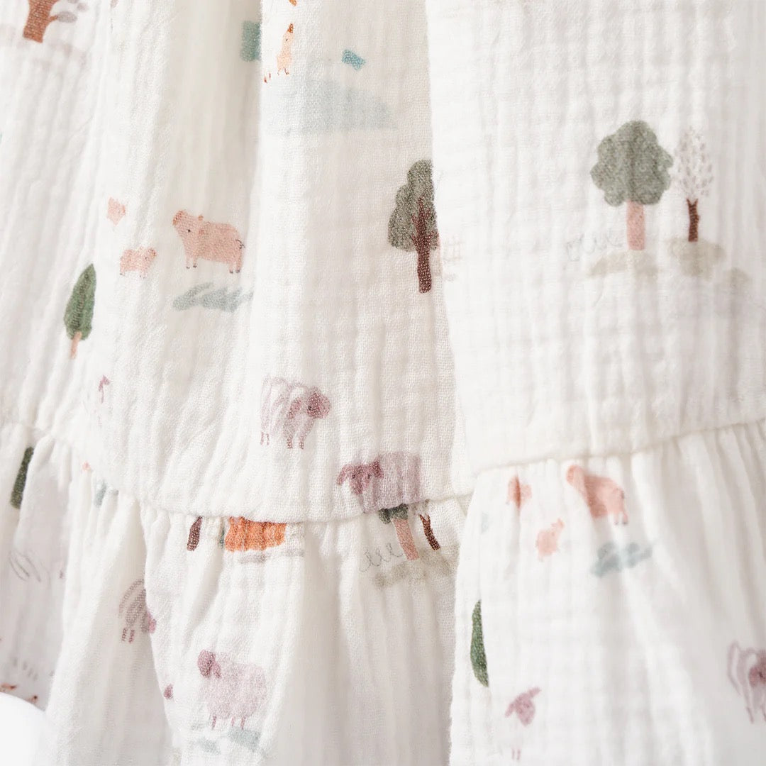 BA - On The Farm Organic Muslin Tie-Top Set