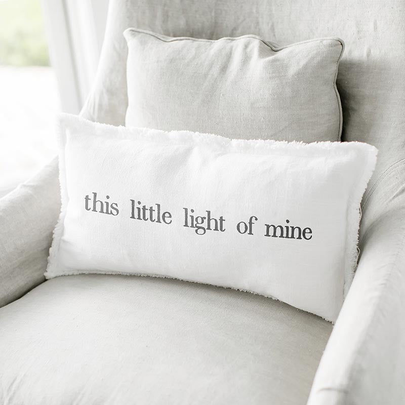 Face To Face Lumbar Pillow - Little Light Of Mine