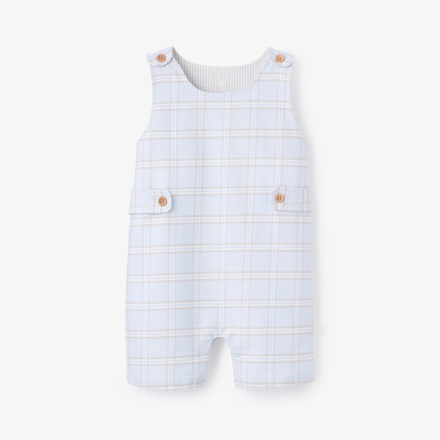 BA - Blue Gray Plaid Jon Jon