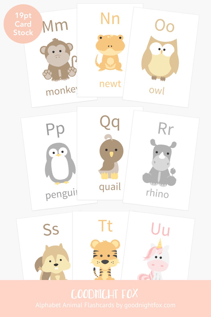 Animal Alphabet Flashcards