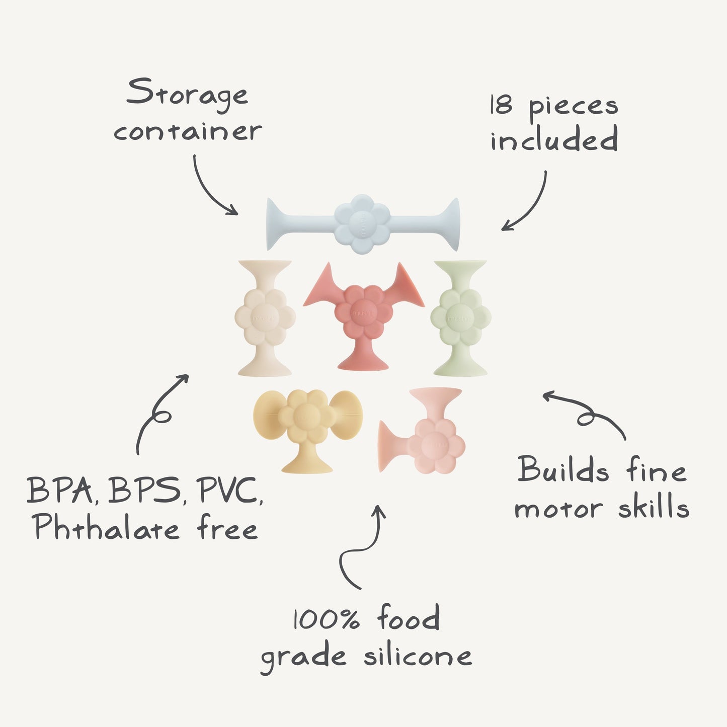 Daisy Silicone Suction Builders