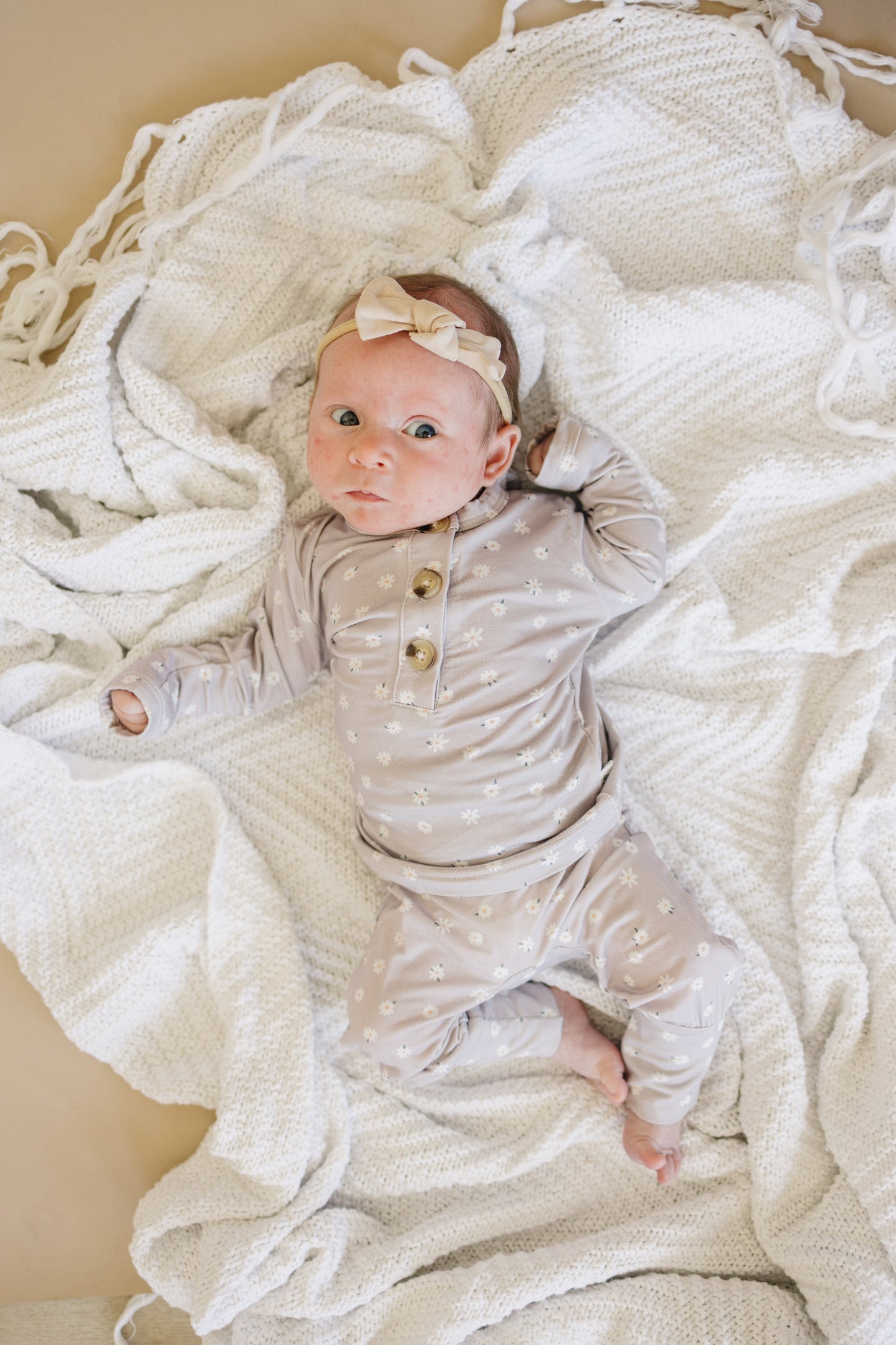 Oopsie Daisy 2pc Henley Bamboo Pajamas - Sizes Newborn & Up!