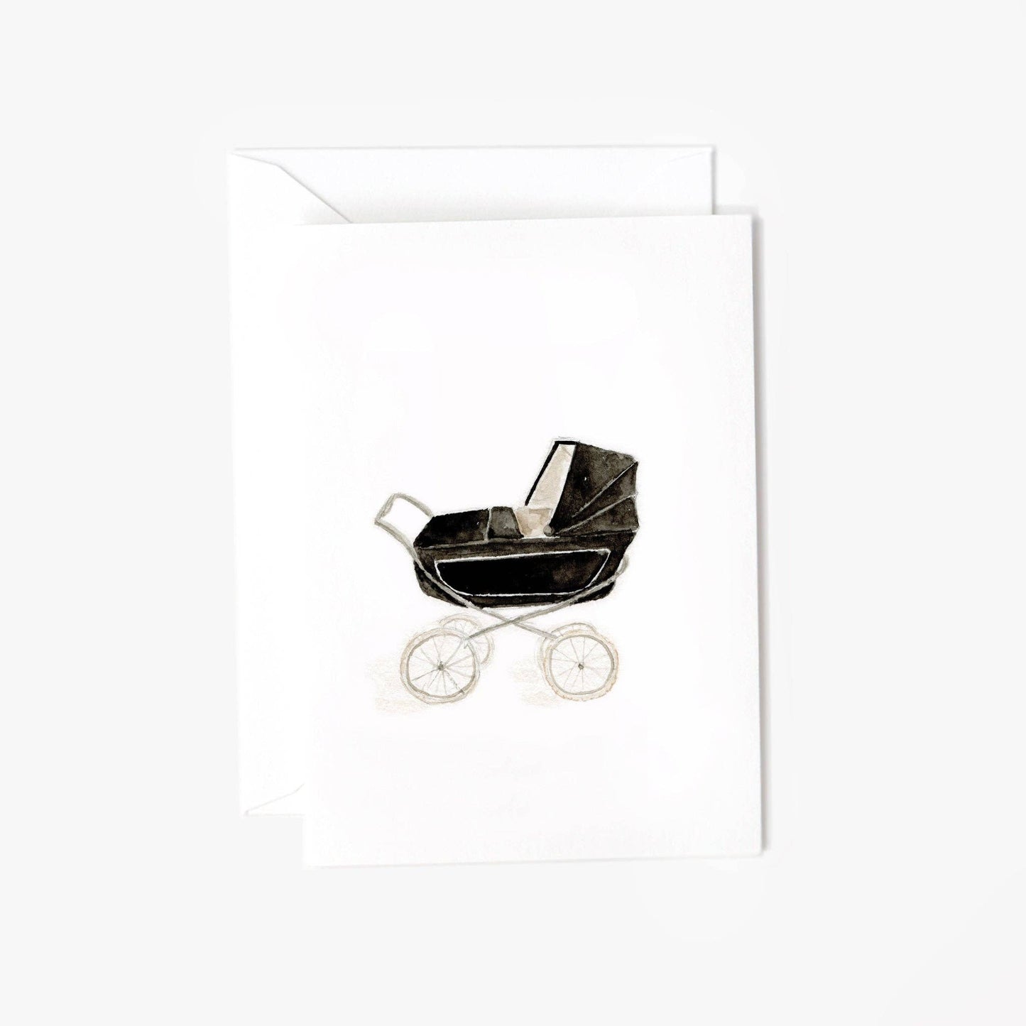 BA - Baby carriage mini notecard