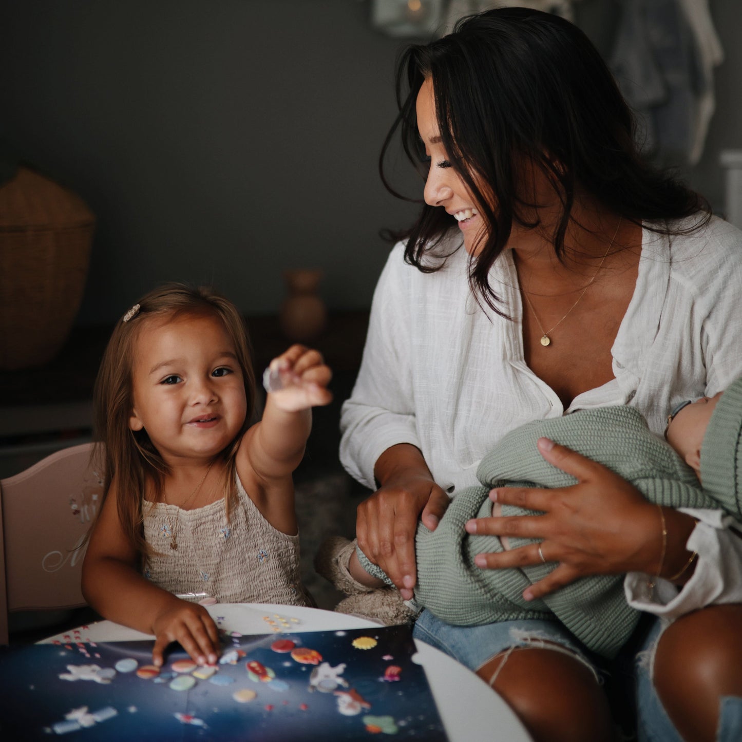 Reusable Space Sticker Set