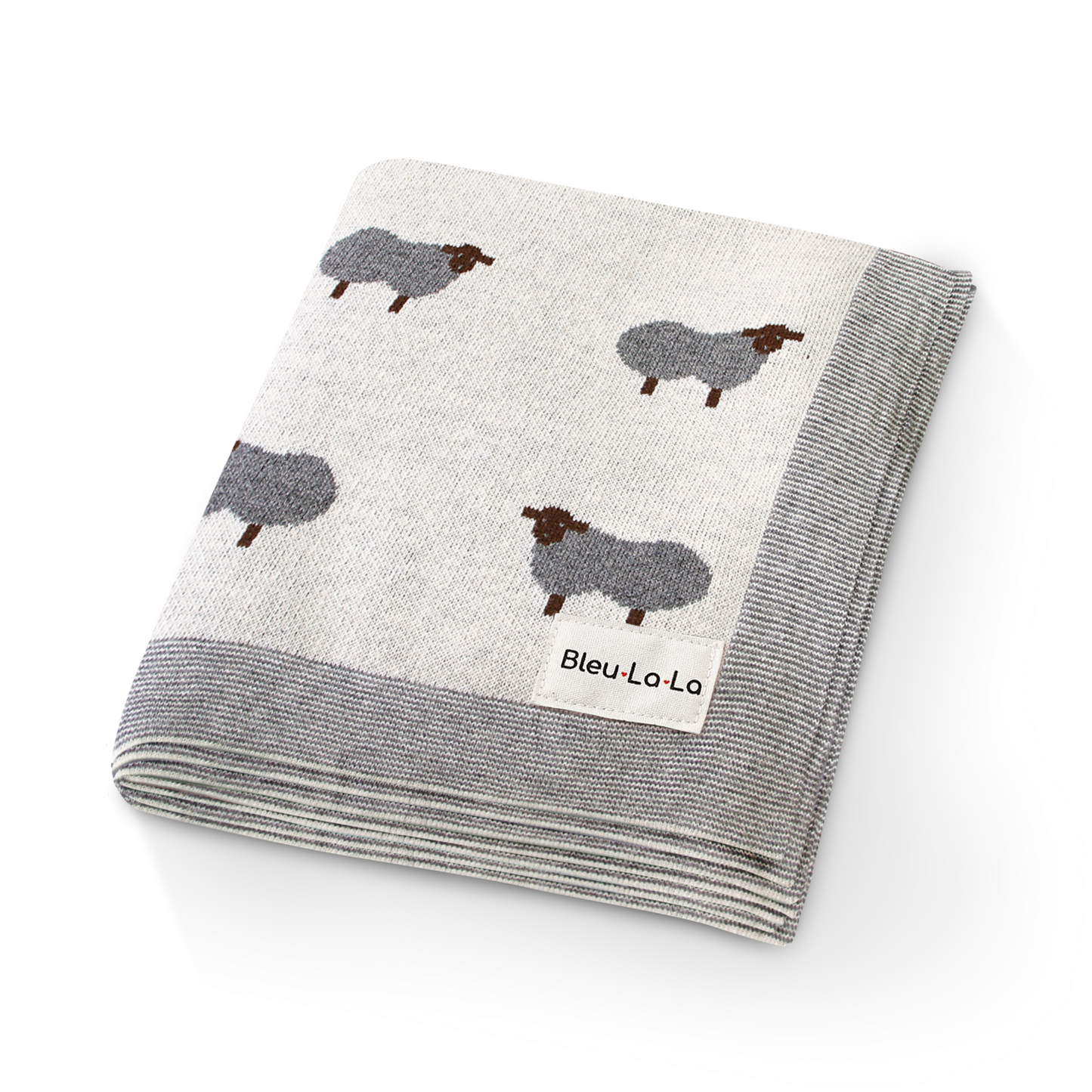 Whimsy Collection - Luxury 100% Cotton Knit Swaddle Baby Blanket